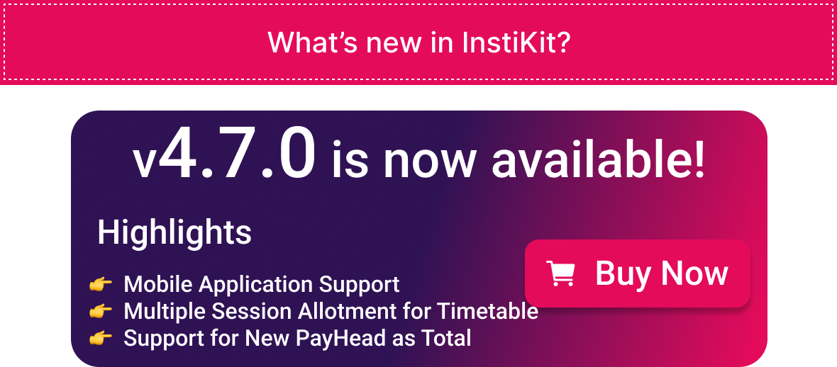 InstiKit New Release